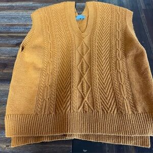 Anthropolgie rust color sweaer vest